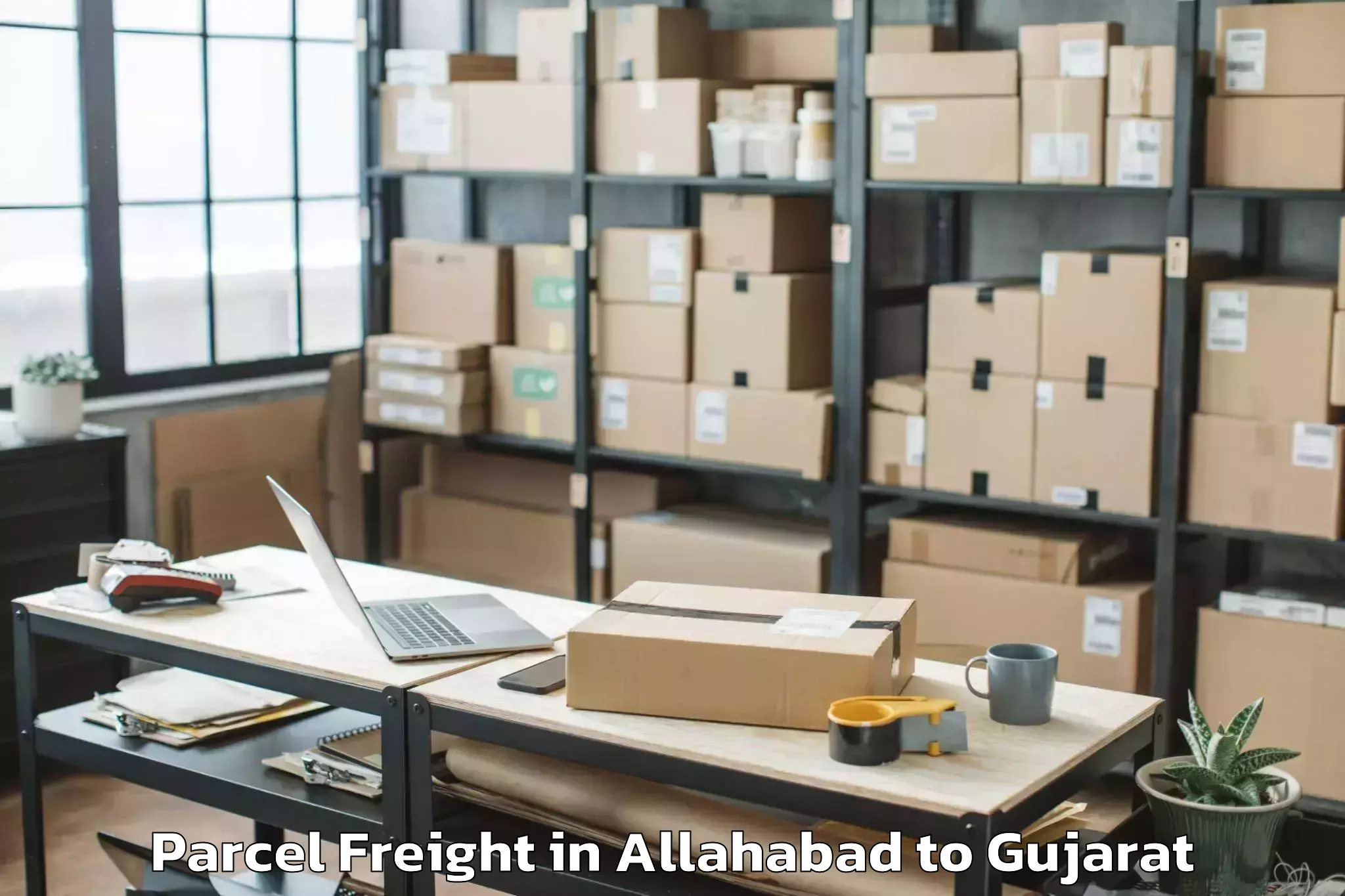 Book Allahabad to Bilimora Parcel Freight Online